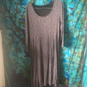 Textured A-Line Dress w/ belt loops